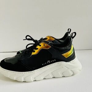 Black and Multi-color John Richmond Sneakers (AUTHENTIC)